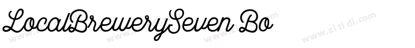 LocalBrewerySeven Bo字体转换 LocalBrewerySeven Bo字体转换